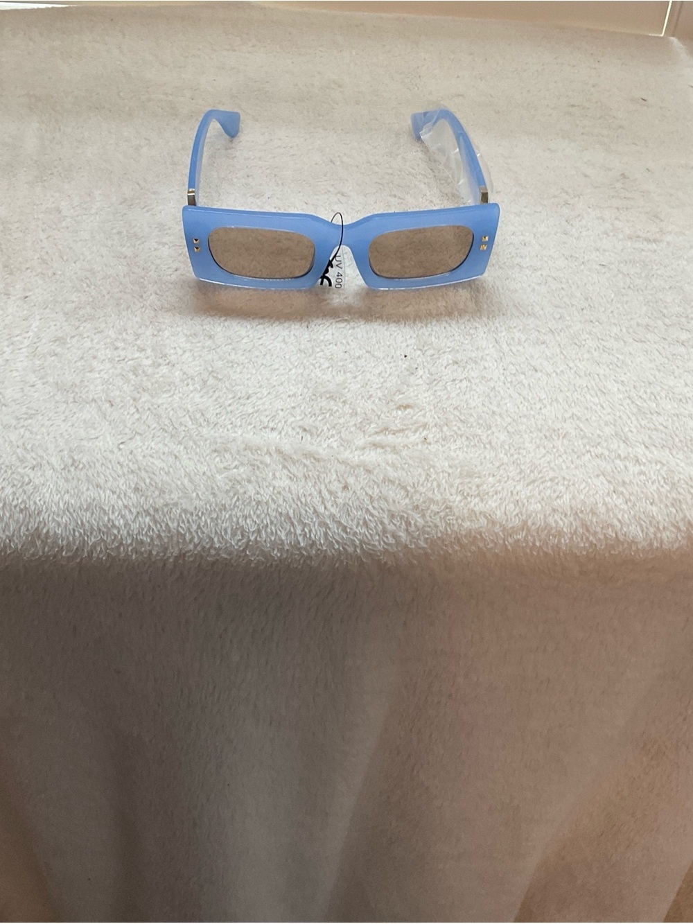 Blue Rectangular Women’s Sunglasses